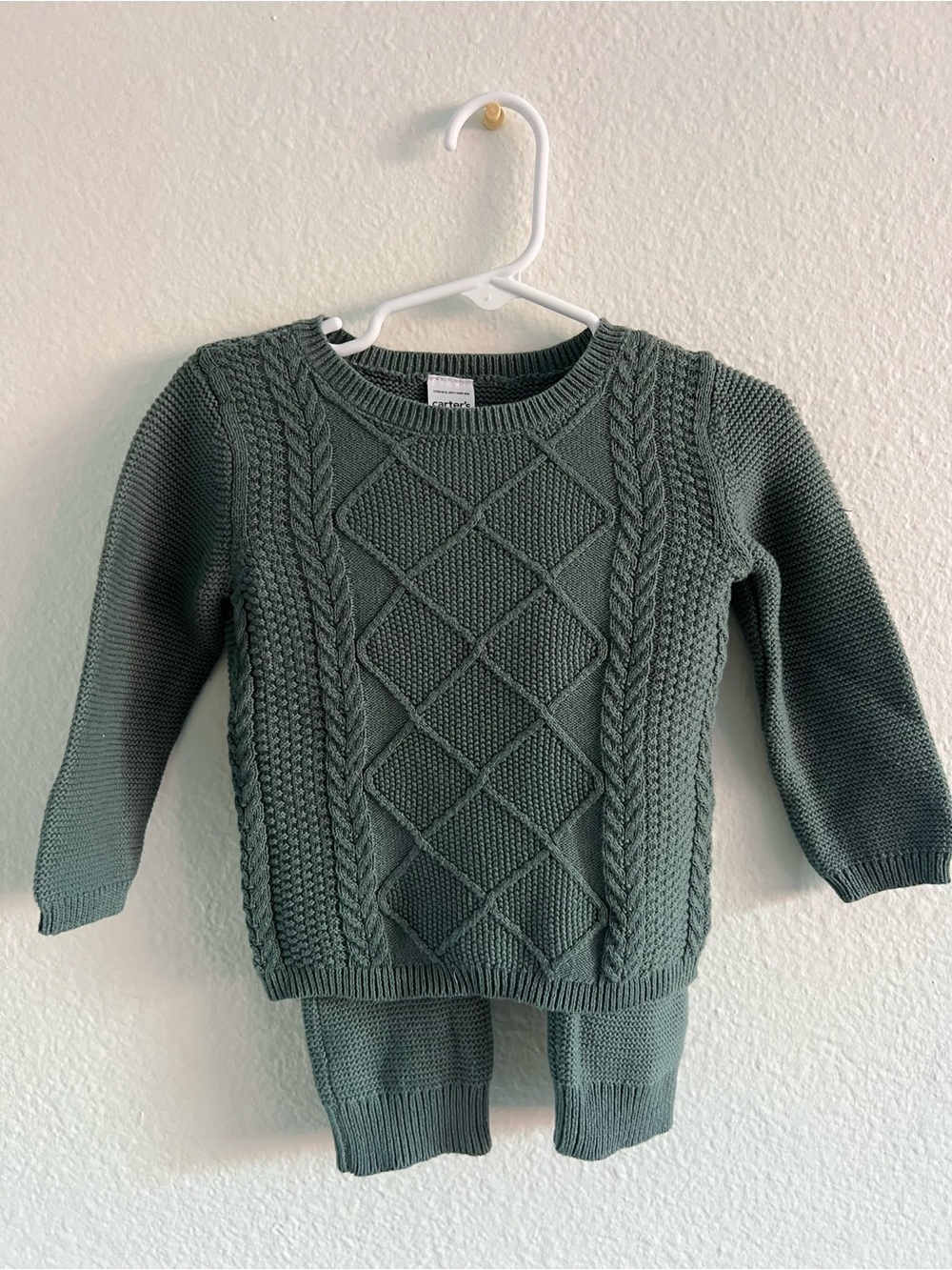 Cable Knit Two-Piece Sweater Set